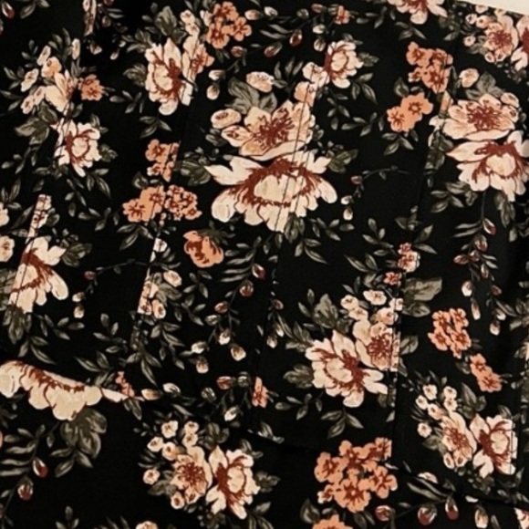 Abercrombie & Fitch Black Floral Mini Dress - Picture 6 of 7